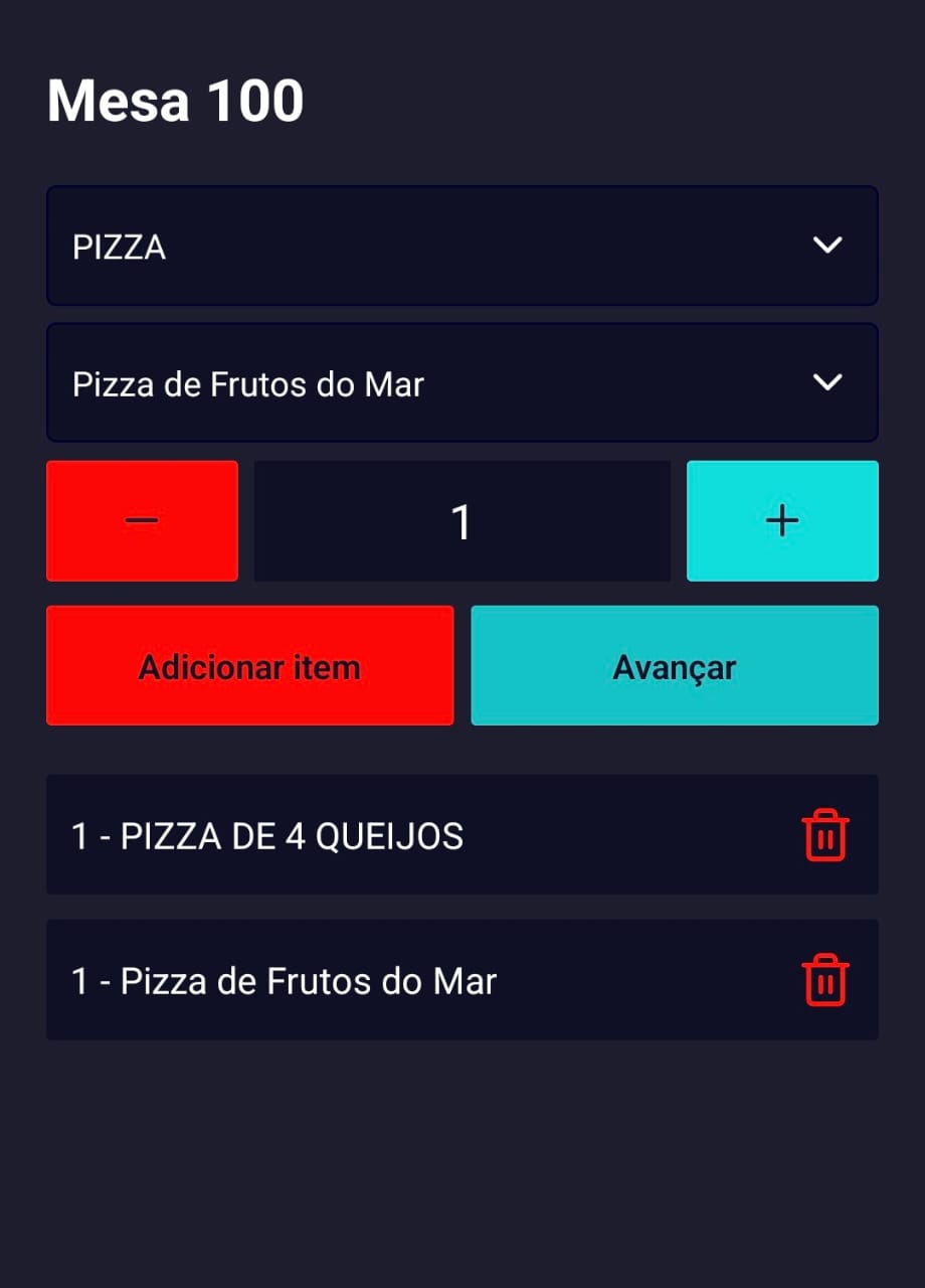 Pizzaria mobile v2